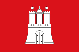Flagge Hamburgs