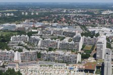 Deutschland | Bayern | München | Milbertshofen-Am Hart | Blick vom Olypiaturm | Olypisches Dorf |